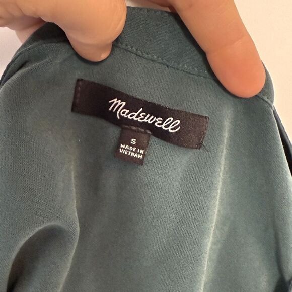 Madewell Sandwashed Popover Top - Picture 3 of 4